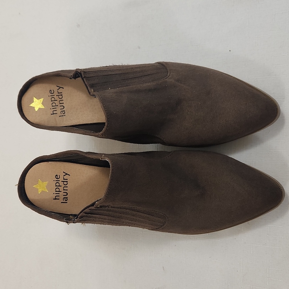 Hippie Laundry Maxi Brown Pointed Toe Mules.Four Inch Heels. Size 10 - Picture 3 of 8